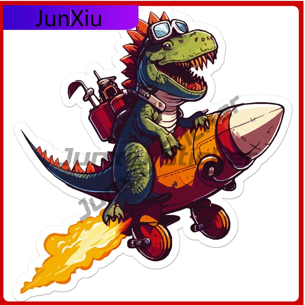 Dinosaur On Rocket Unique Must - đánh giá và giá Laptop Accessories You Must Have