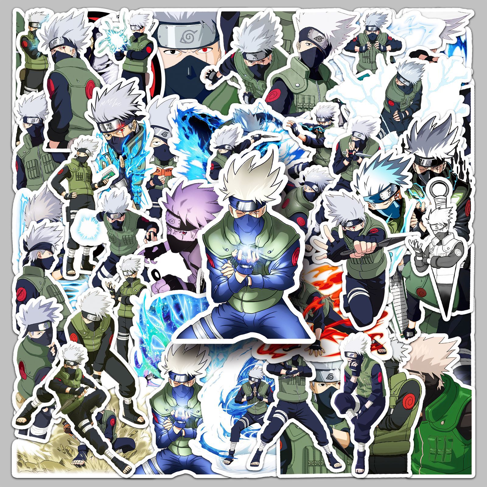 Laptop Accessories Diy - 50pcs Anime Naruto Hatake Kakashi‌ Graffiti
