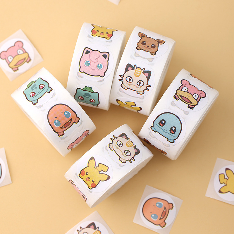 500pcs Roll Cartoon Pokemon St - đánh giá và giá Laptop Accessories Kids