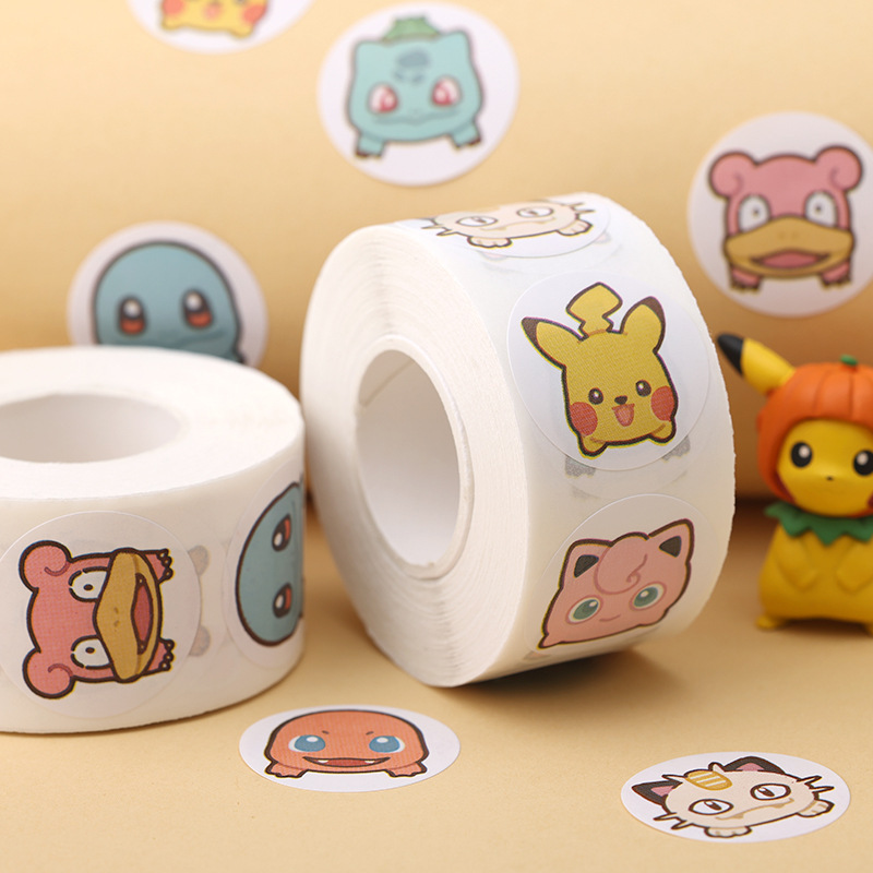 500pcs Roll Cartoon Pokemon St - đánh giá và giá Laptop Accessories Kids