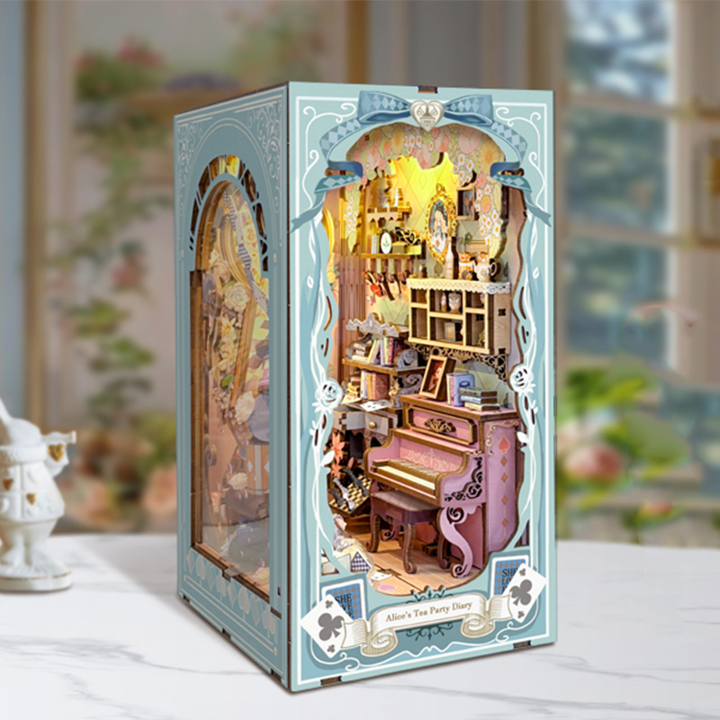 DIY Book Nook Wooden Miniature - đánh giá và giá Laptop Accessories Light