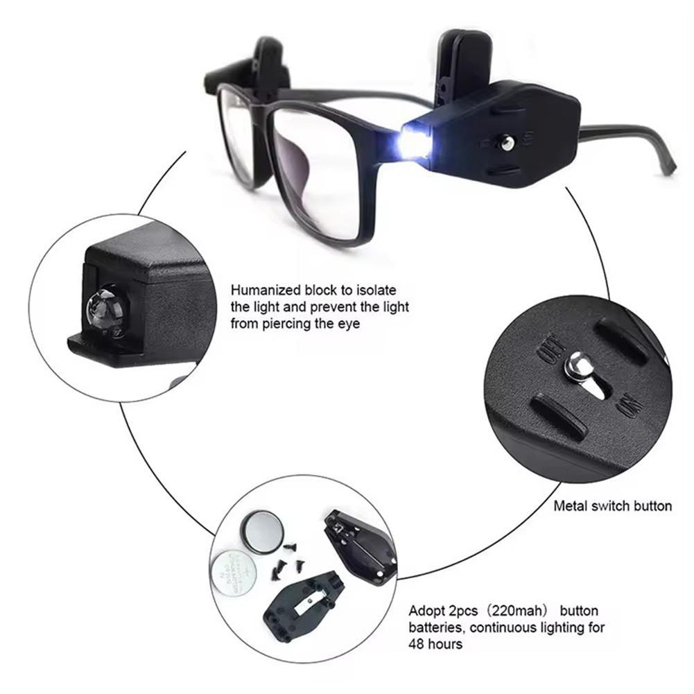Mini LED Flashlight Glasses Re - đánh giá và giá Laptop Accessories Light