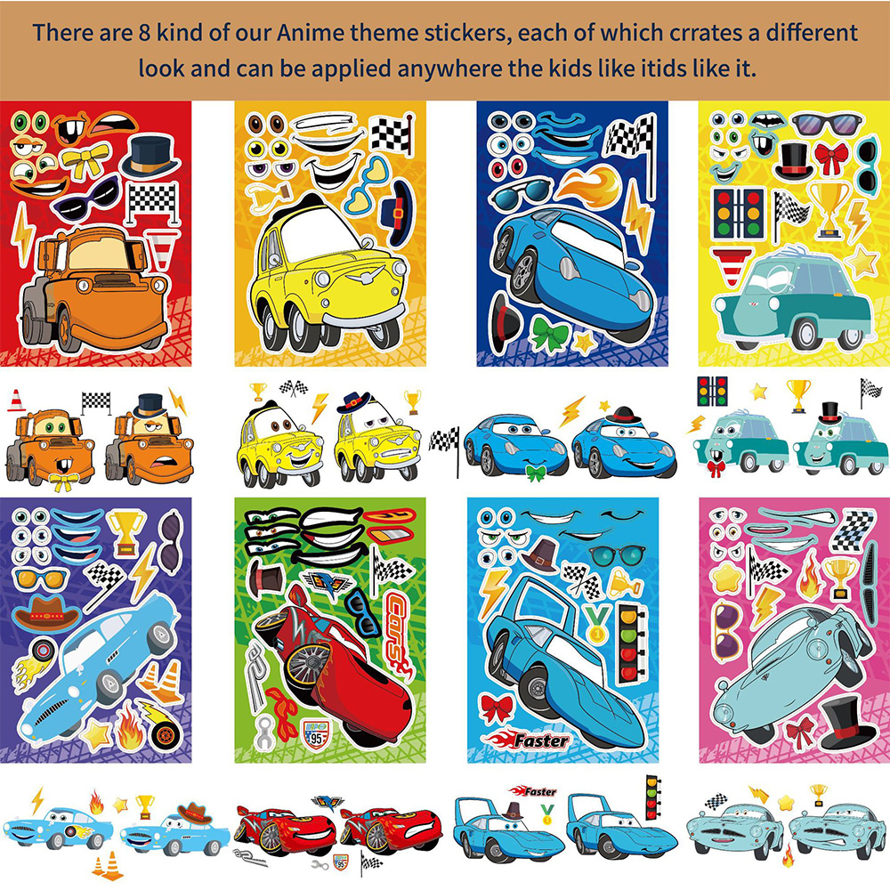 8/16Sheets Disney Cars Puzzle  - đánh giá và giá Laptop Accessories Kids