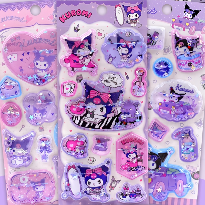 Sanrio Kuromi Sticker  Crystal - đánh giá và giá Laptop Accessories Diy