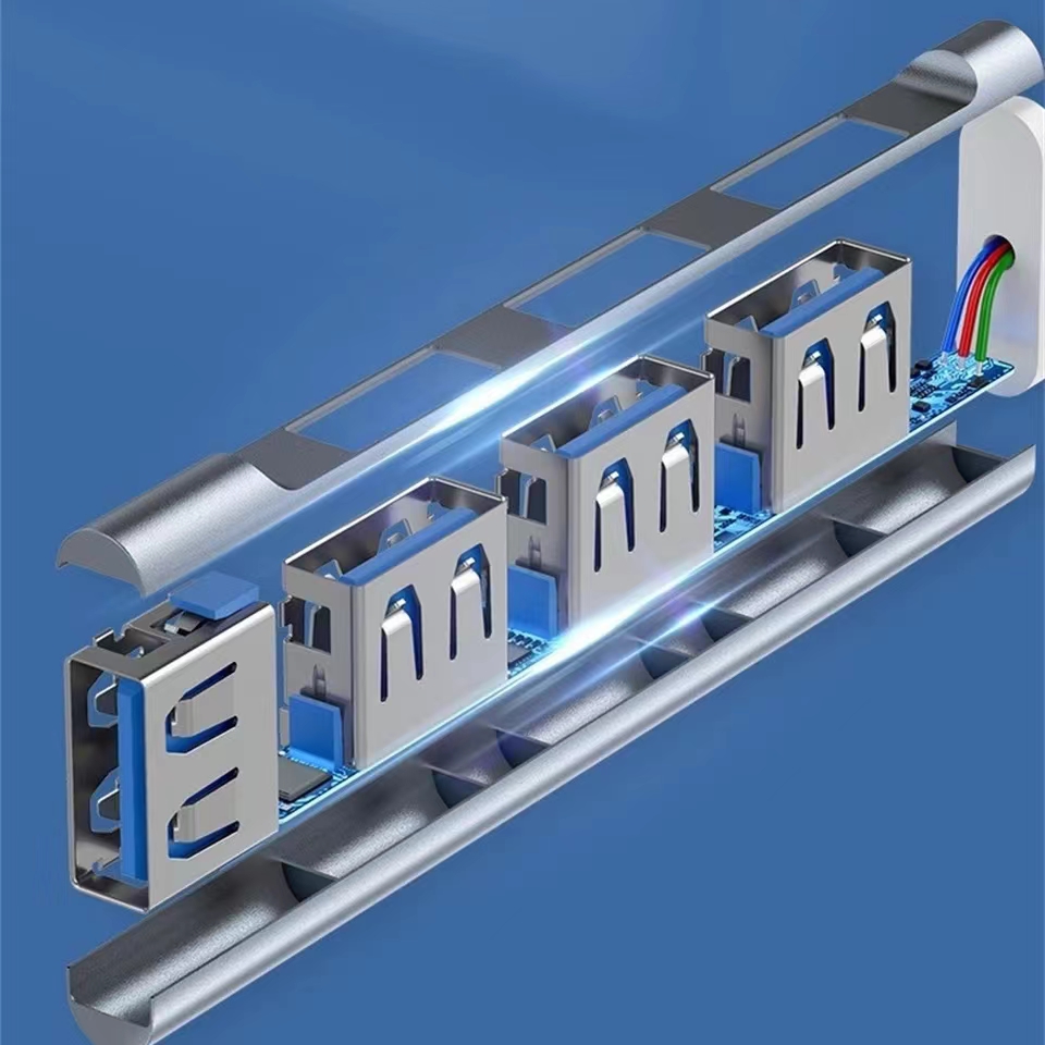 4-Port Multi-Splitter USB Hub  - đánh giá và giá Mac Laptop Accessories