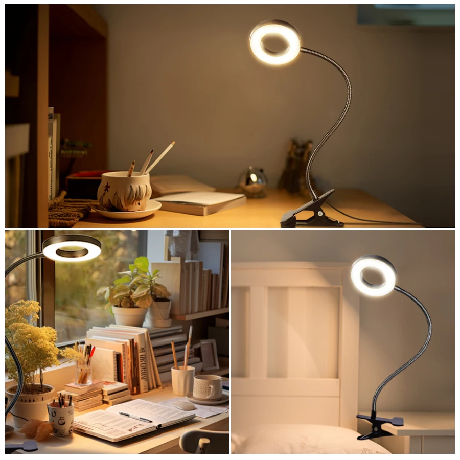 48 LEDs Clip on Desk Lamp 360° - đánh giá và giá Laptop Accessories Light