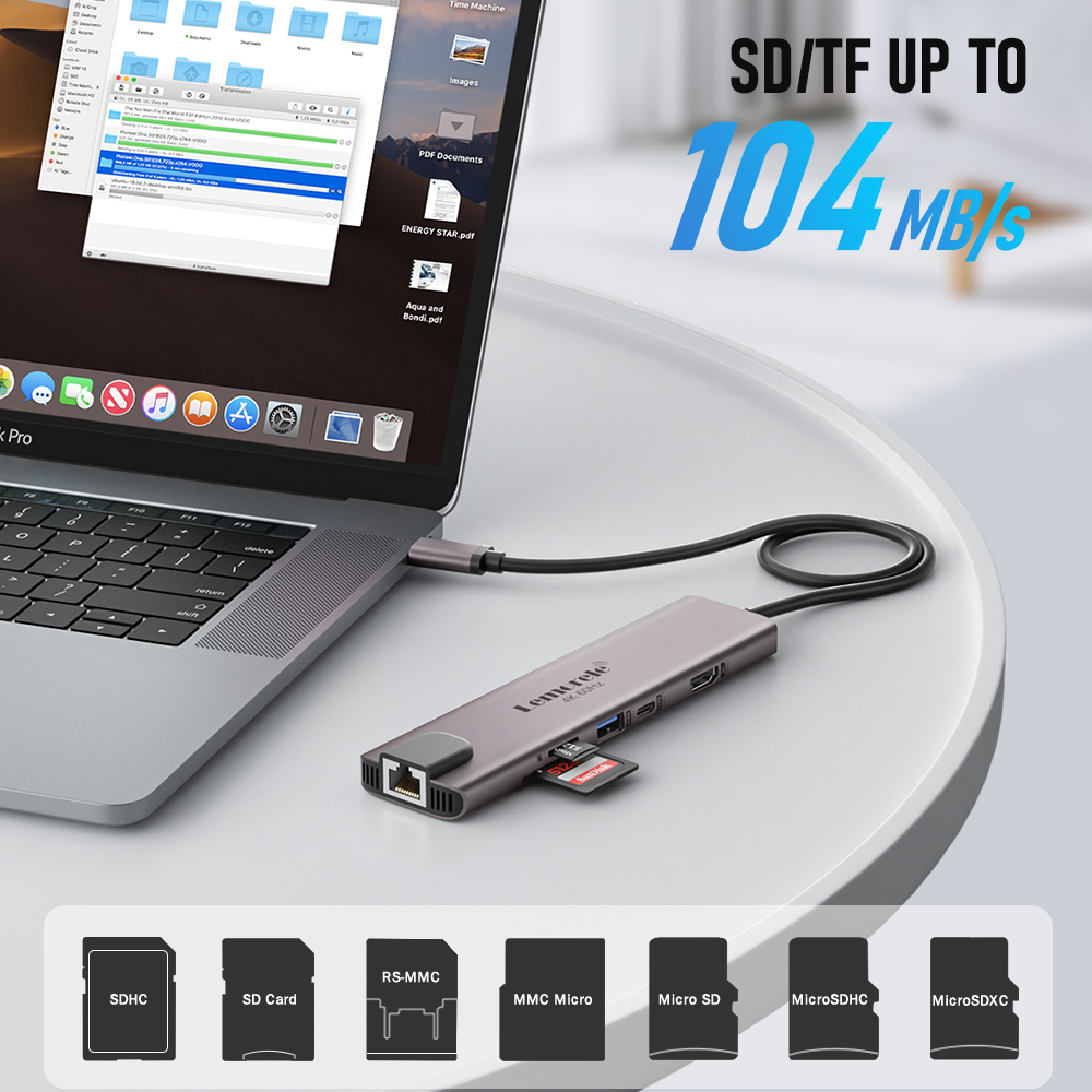 Lemorele 10 in 1 USB C HUB Doc - đánh giá và giá Mac Laptop Accessories