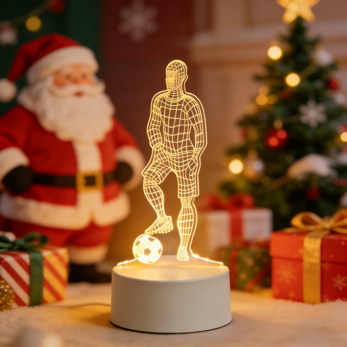 LED 3D Football Theme Table La - đánh giá và giá Laptop Accessories Light