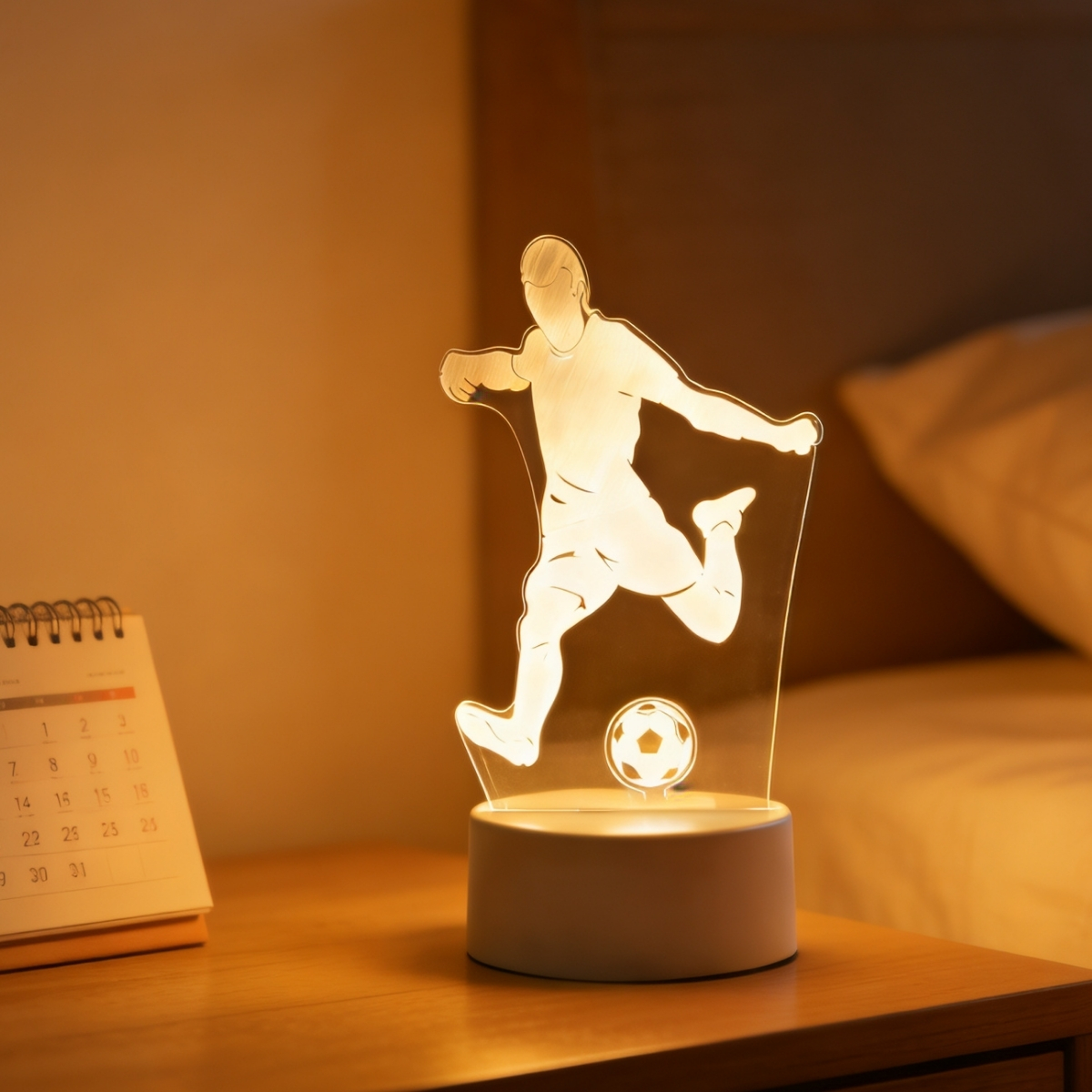 LED 3D Football Theme Table La - đánh giá và giá Laptop Accessories Light