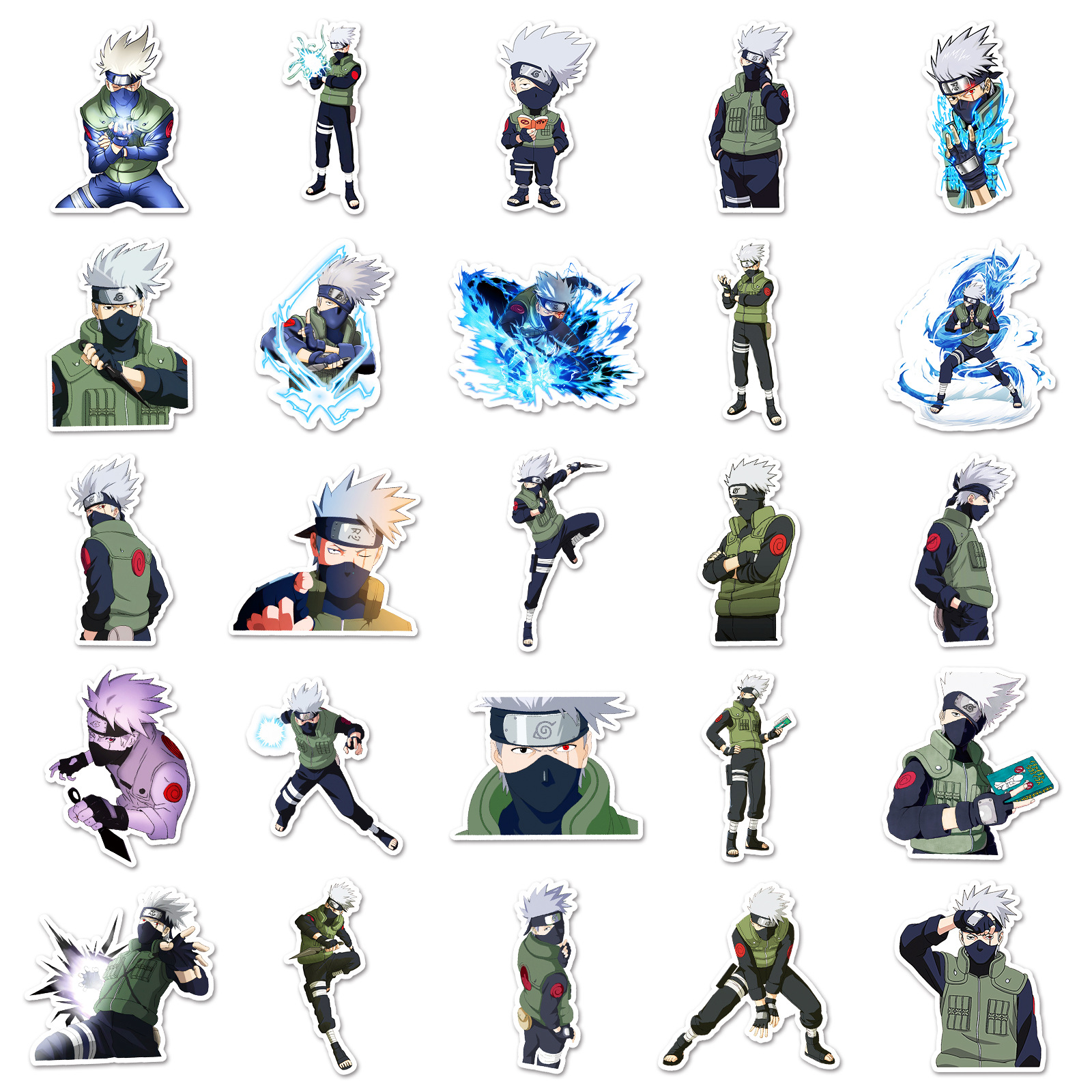 50pcs Anime Naruto Hatake Kaka - đánh giá và giá Laptop Accessories Diy