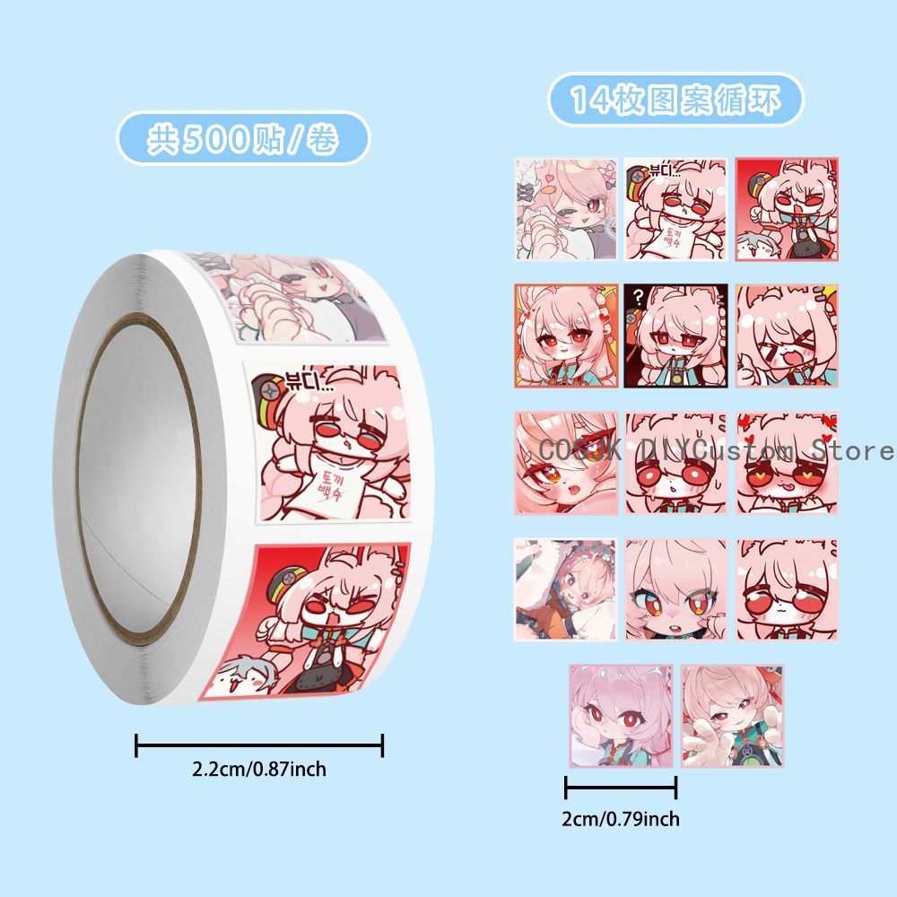 500Pc/Roll Anime Zenless Zone  - đánh giá và giá Laptop Accessories Diy