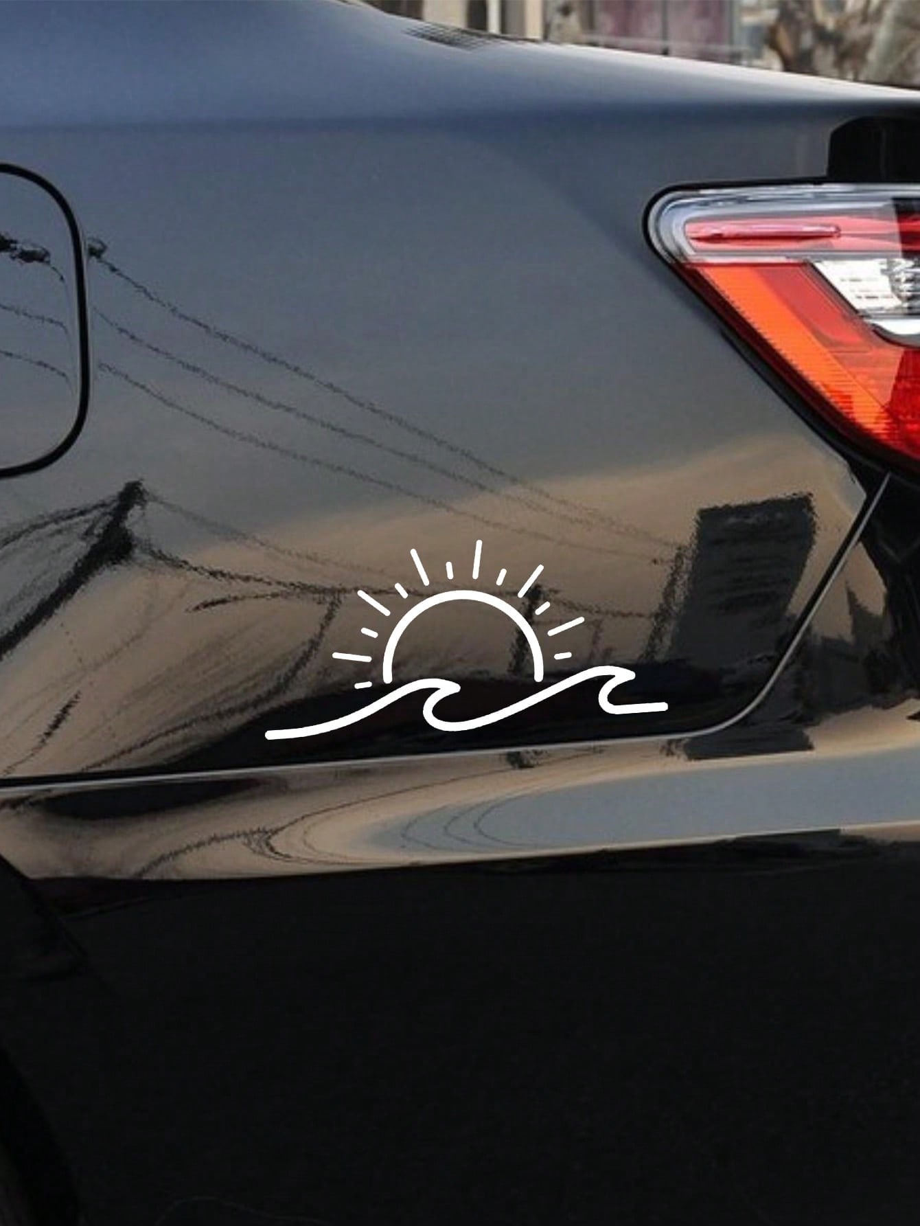 1pc White 30*15cm Sun Wave Car - đánh giá và giá Laptop Accessories Diy