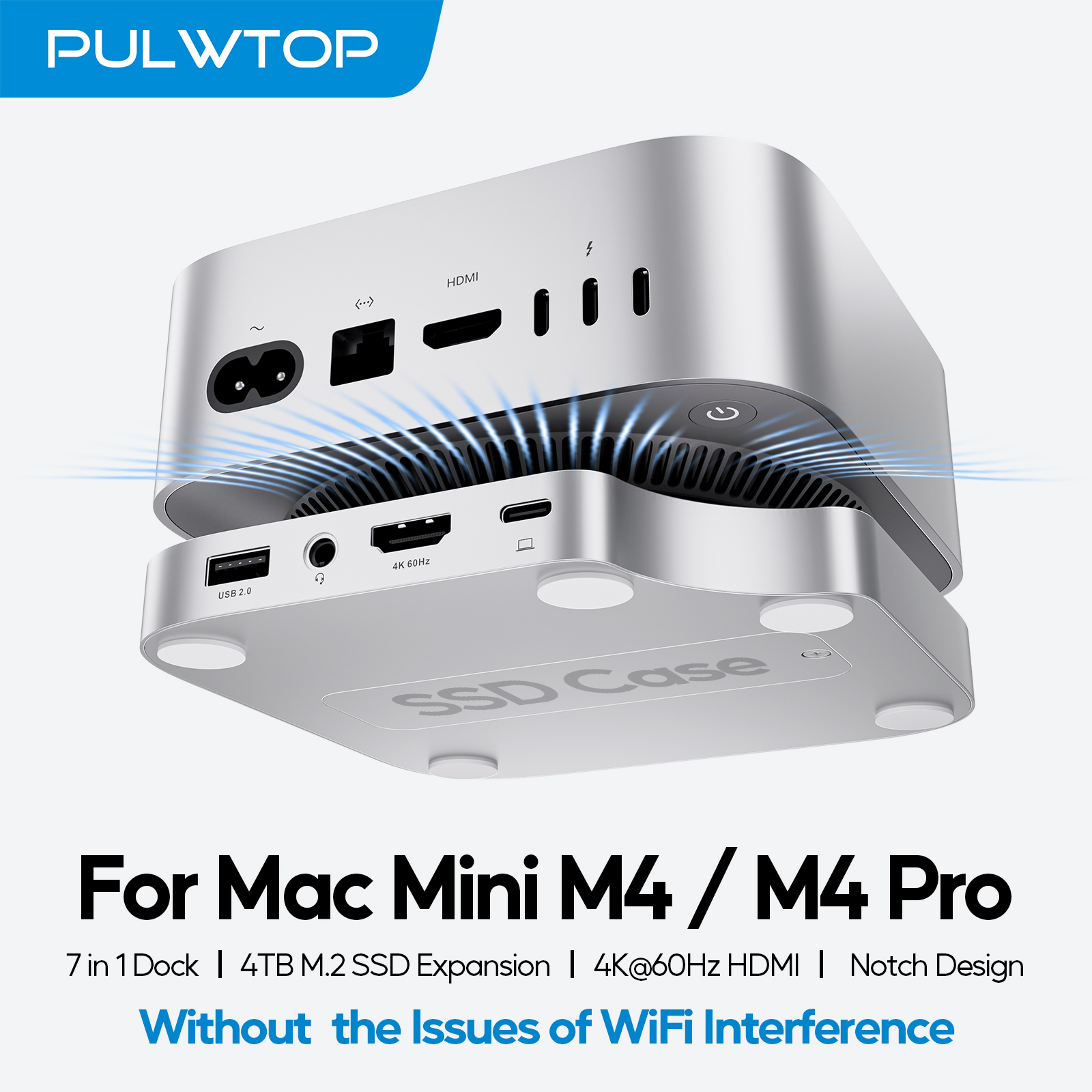 PULWTOP Mac Mini M4 Dock with  - đánh giá và giá Mac Laptop Accessories