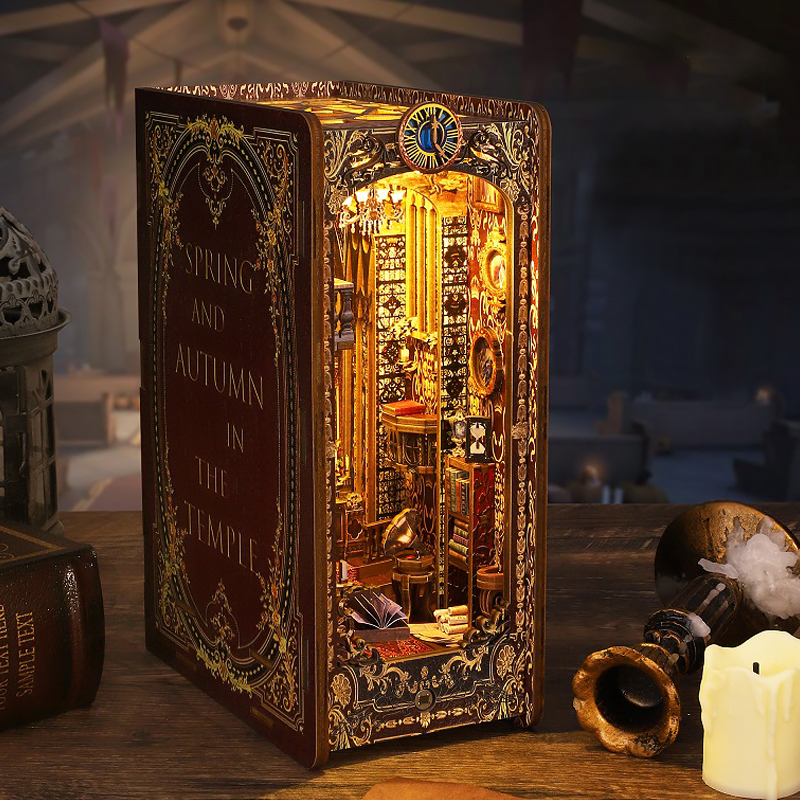 DIY Book Nook Kit Miniature Do - đánh giá và giá Laptop Accessories Light