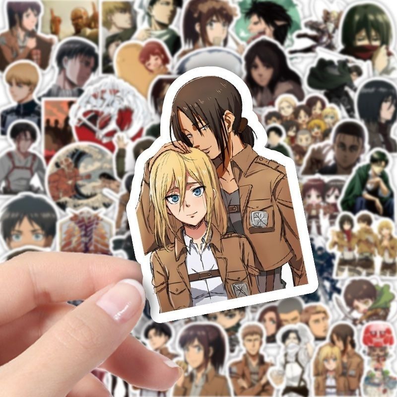 60Pcs Attack on Titan Anime St - đánh giá và giá Laptop Accessories Diy