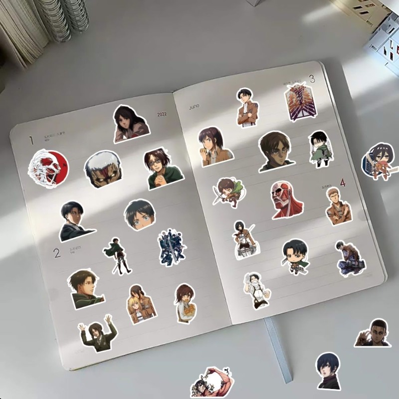 60Pcs Attack on Titan Anime St - đánh giá và giá Laptop Accessories Diy