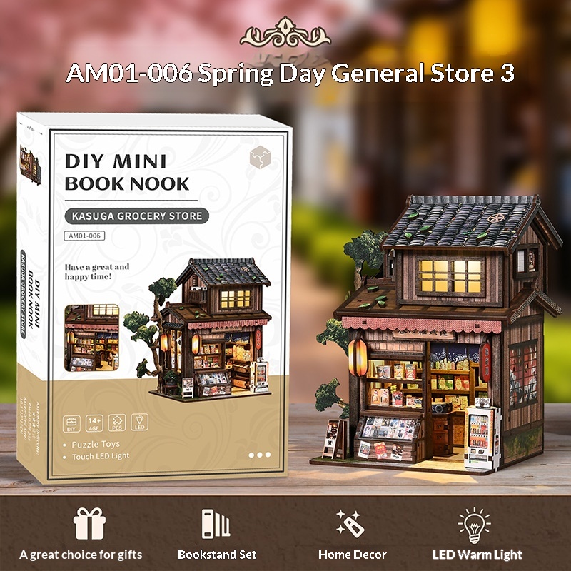 Book Nook 3D Wooden Assembled  - đánh giá và giá Laptop Accessories Light