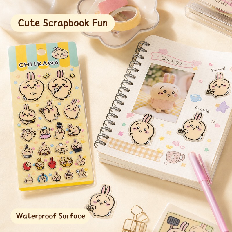 Cute Chiikawa Usagi 3D Glue St - đánh giá và giá Laptop Accessories Diy