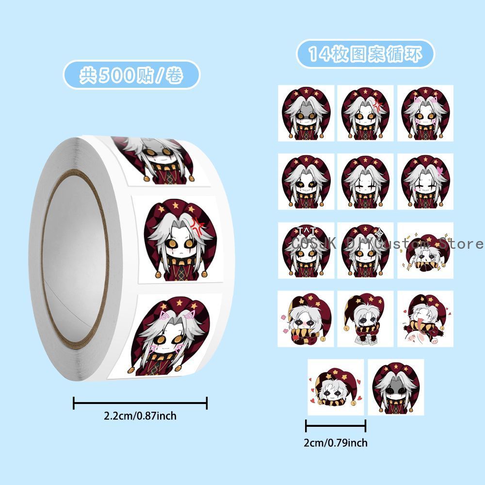 500Pc/Roll Anime Pierrot The F - đánh giá và giá Laptop Accessories Diy