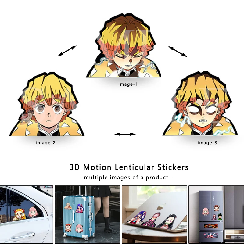 Demon Slaye Zenitsu 3D Lenticu - đánh giá và giá Laptop Accessories Kids