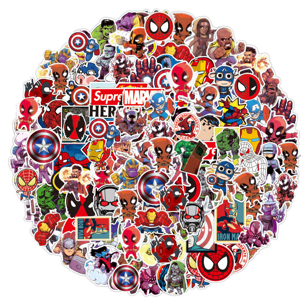 50pcs Disney Marvel The Avenge - đánh giá và giá Laptop Accessories Kids