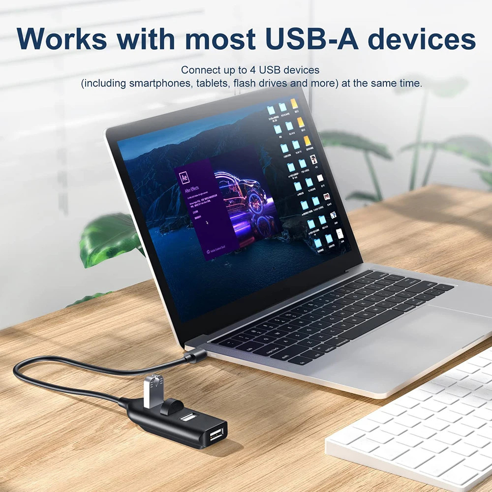 4 Port USB Hub Portable USB 2. - đánh giá và giá Mac Laptop Accessories
