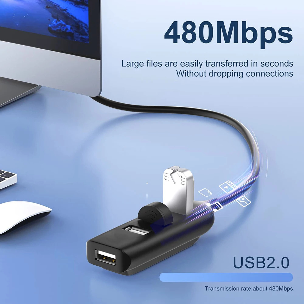 4 Port USB Hub Portable USB 2. - đánh giá và giá Mac Laptop Accessories