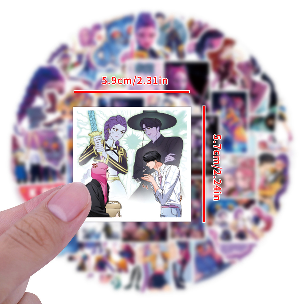 55/110pcs K-Pop Anime cartoon  - đánh giá và giá Laptop Accessories Diy